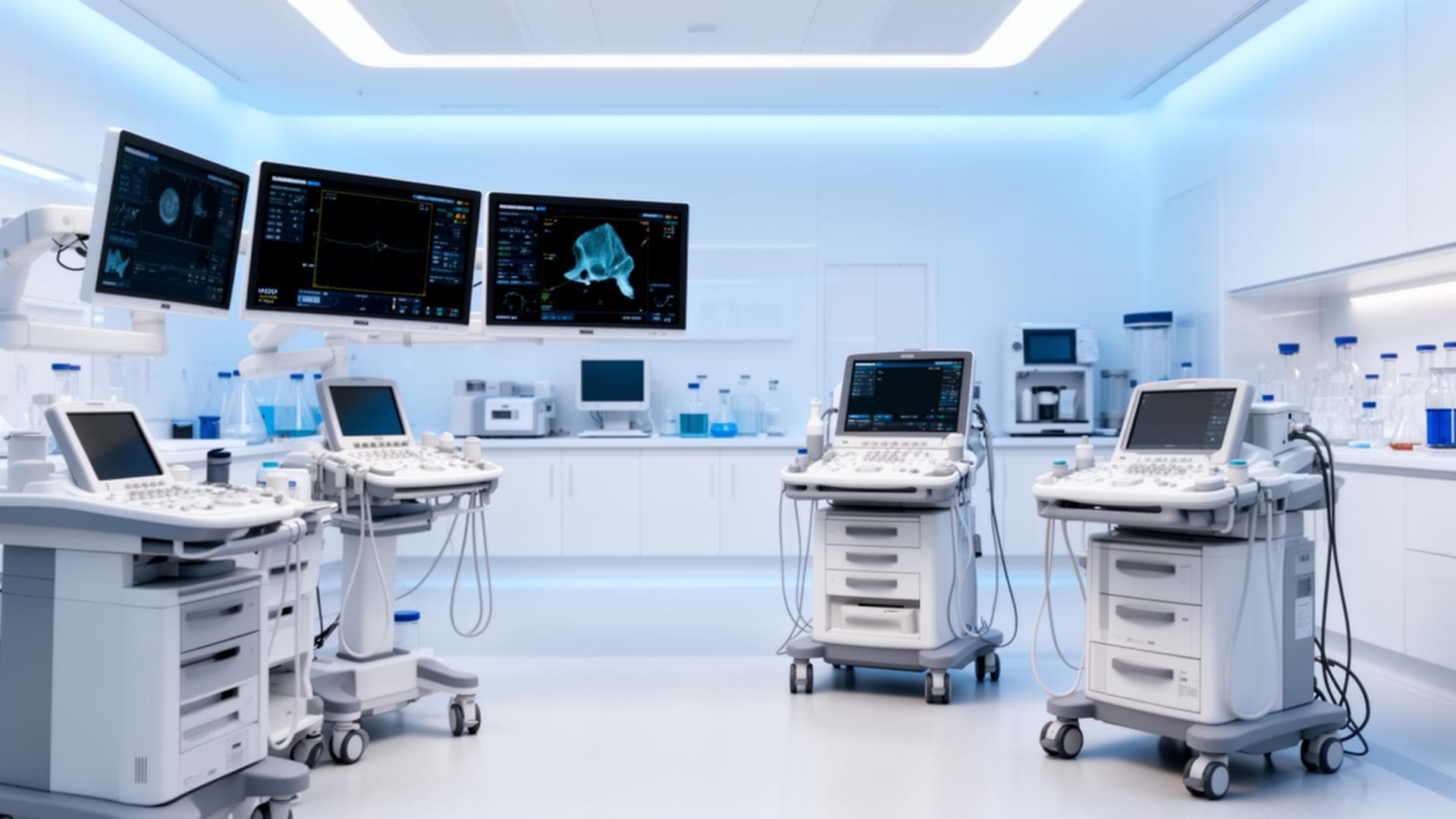 Modern medical equipment in a clinical setting